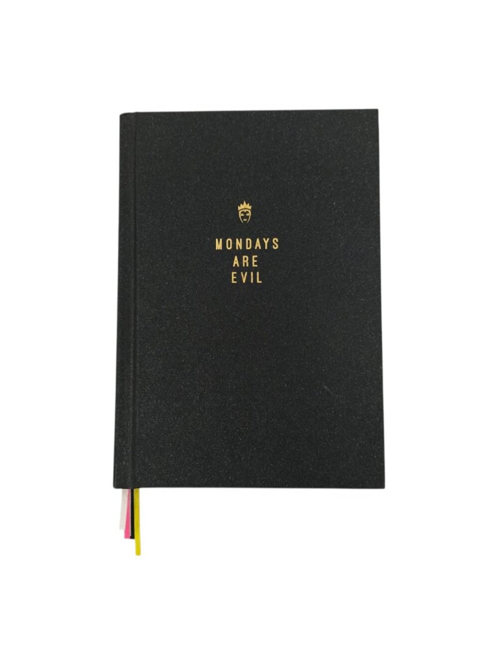 Disney Mondays Are Evil Queen Villain Snow White Glitter Journal Notebook HC